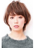 前下りボブ・ ボブショート・前下りショート・ オン眉ボブ