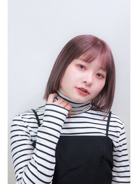 ノノリリ(NONORIRI) 大人可愛い愛されこなれストレートピンクカラー20代30代40代