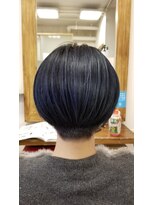 アンシー ヘア デザイン(an-cie hair design+) かりあげマッシュ×表面ネイビーハイライト♪
