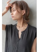 ケアリー 流山おおたかの森(Carelly)&nbsp;大人かわいい前髪セシルカットココアブラウンフリンジウェーブ