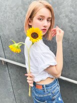 サロンドミルク 原宿(salon de MiLK) 前髪センター分けレイヤーカット【原宿／明治神宮前】