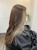 ラマナ(Lamana)&nbsp;インナーカラー - シルバーベージュ -