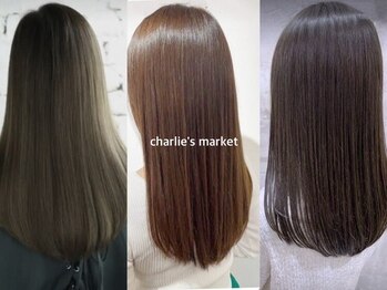 チャーリーズ マーケット(charlie's market)の写真/地肌や髪に優しい低刺激のオーガニックカラーで最上級のダメージケアを！繰り返す度に艶がでてくる♪