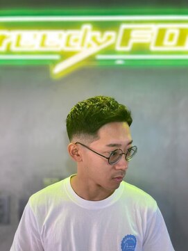 グリーディーフォックス 三軒茶屋(GreedyFOX) 波巻き/マッシュパーマ/ウルフ/ハイライト<理容室>三軒茶屋