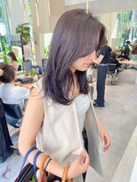 ガリカ 横浜(Gallica) 【mirei】大人っぽくセミロングレイヤー/顔周りレイヤー