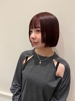 ソイルアヴェダ ららぽーと沼津店(SoilAVEDA) 姫カット×ミニボブ×ワインレッドカラー