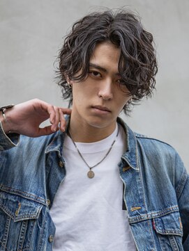 シティ(CITY) 【メンズstyle】ベリーショートニュアンスパーマグレーベージュ