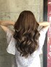 【巻き髪風アレンジ】カット+デジタルパーマ　￥13500