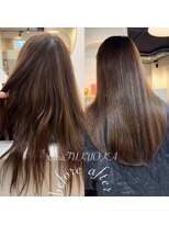 カラ フクオカ(Cara FUKUOKA)&nbsp;《★髪質改善うる艶ストレート＋カット★》【before→after】
