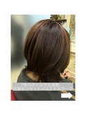 イルミナWカラーで 白髪もリセットしてツヤが出る立体感が出ます