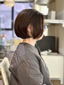 トランクサロンカッパード 大人ぱっつんボブ+オーガニックカラー+生コラーゲンTR