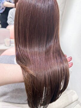 ミシェリー(misherry) ナチュラル透明感ピンクベージュフェミニンロングメルティカラー