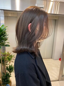 ジエクトアイロ 江坂駅前店(The Ect ilo) くびれレイヤーカット/マロンベージュ/メルティカラー