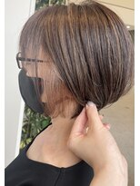 アルファ(Hair Salon alpha) 【大人可愛い】ハイライト×イヤリングカラー　シアーベージュ