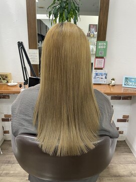 美容室 カノン(Kanon) ブリーチ毛に縮毛矯正