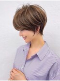 20代30代40代50代斜めバンググレージュカラーシルキーベージュ