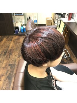 カウスリップ ヘアークリニック(Cowslip hair clinic) レッド系マッシュ
