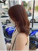 ヨシンモリ/ピンクブラウン/ゆるふわ巻き/大人かわいい