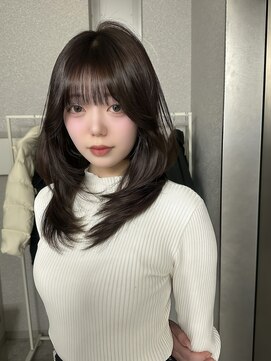 天神美容室 福岡 海外レイヤーカット ハッシュカット