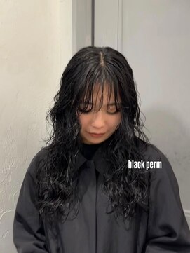 ロマリア ヒルズ 表参道 原宿(Lomalia HILLS) LomaliaHILLS黒髪パーマヘア