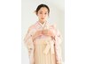 【卒業式】ヘアセット+袴着付け 2点SET(早朝料金別)¥13200/045-650-2338