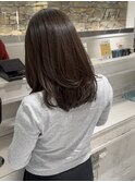 【レイヤーカット×オリーブベージュ】目白美容室