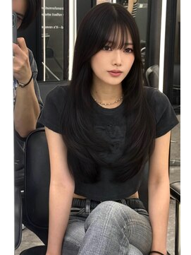 ランズ(LANDS) 前髪カット レイヤーカット 【韓国ヘア 大阪 梅田】