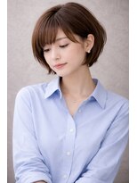 スラッシュ(SLASH)&nbsp;【SLASH】ナチュラルな雰囲気を作りだす艶感重視のショートボブ