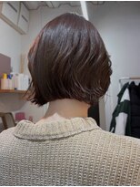 ノービス バイ パーキング 心斎橋(NOV!!!CE by PARKiiiNG) ミルクティーブロンド/ボブ/髪質改善/ナチュラルショート