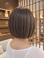オーガニックトリコ 所沢(organic+tricot)&nbsp;40代50代◎秋カラー◎大人グレージュハイライト×ボブ
