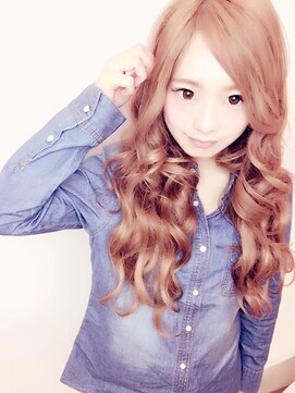 トリプルエイチ(HHH for hair) 大人かわいいゆるふわ愛されガーリーロングホワイトピンク☆