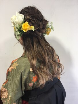 ネオリーブノース 中板橋店(Neolive north) 巻き髪！編み込みハーフアップ