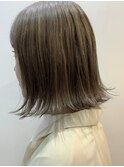 【Zina SAPPORO】ボブ/ブリーチ/フォギーベージュ