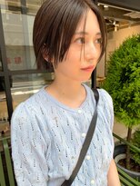 ノーム(norm)&nbsp;ショートボブ/前髪なしボブ/透明感カラー