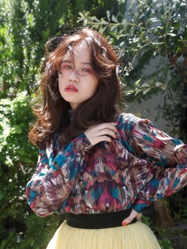 リブロ 三軒茶屋(LIBRO) ヒッピー×くせ毛風セミロング