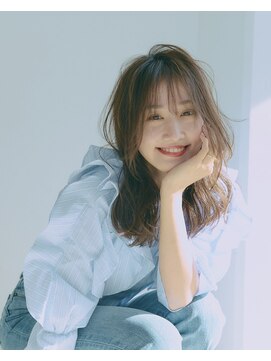 メノン 茨木店(Menon) エアリーロング　シアーカラー　　ショコラアッシュ　美髪