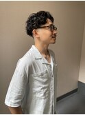 ハイライト波巻きマッシュアップバング束感ショート50