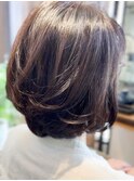 髪をすかれ過ぎた失敗を修正して大人丸みボブ