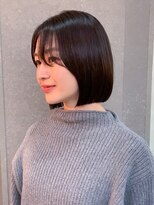 ロンド 表参道店(Lond)&nbsp;◇顔周りカット 韓国ボブ 前下がりボブ 表参道 縮毛矯正