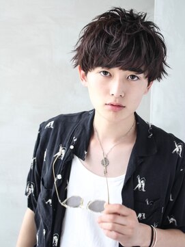 ハバナ 渋谷(HAVANA) アッシュブラック/束間マッシュパーマ/刈り上げ/ツーブロック