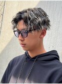 1626ハイライトメッシュツイストスパイラルパーマ