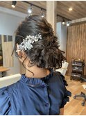 編み込みスタイル