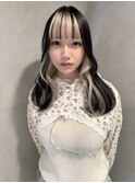 前髪/アンブレラカラー/こなれミディ/イメチェン/ウェーブパーマ
