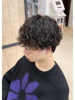 メンズギフト(men's GIFT)&nbsp;ツーブロック波巻きスパイラルパーマメンズマッシュウルフ