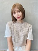 【Say.福岡】ミニボブ×ストレートボブ×オリーブベージュ