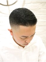 ヨシザワインク プレミアム 横浜 桜木町店(YOSHIZAWA Inc. PREMIUM)&nbsp;ナチュラルスキンフェードビジネスソリッドバーバースタイル