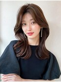 ミディアムウルフひし形シルエットひし形ボブヨシンモリ