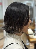 外ハネボブパーマ