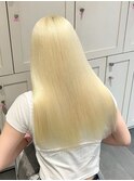 14824ホワイトアッシュ抜きっぱなしブリーチホワイトブロンド
