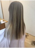 ハイライトカラー 白髪ぼかし